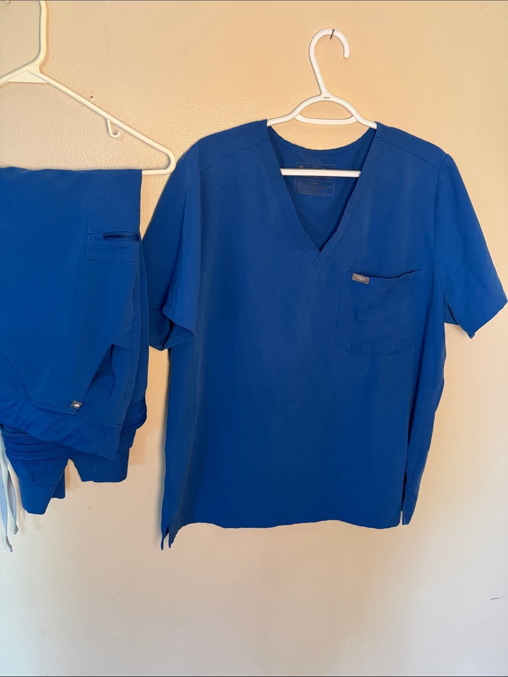 Figs Blue V-Neck Medical Top